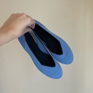 ROTHY’S | NWT Retired Ice Blue Merino Wool Flats | Size 9